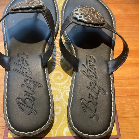 Brighton Alice Sandals 8.5 Black - Like NEW - in original box - Picture 2 of 5